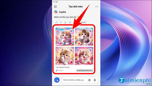 Picture 14 of How to create images using Copilot on PC and phone, creating images using AI.