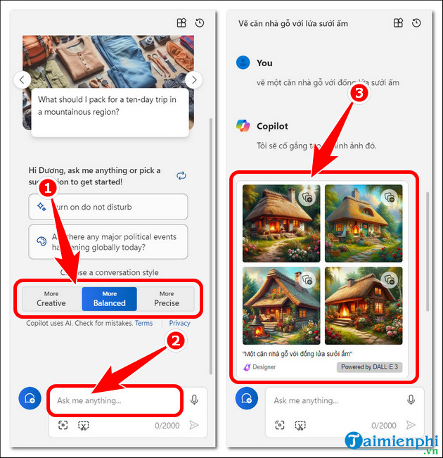Picture 6 of How to create images using Copilot on PC and phone, creating images using AI.