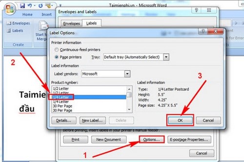 How to create labels, mailing labels in Word 2007 simply Picture 3