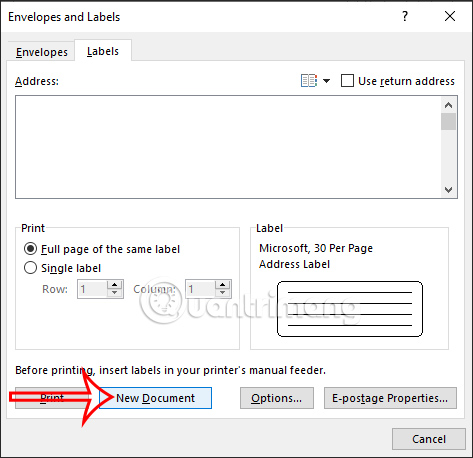 How to create name tags in Word Picture 4