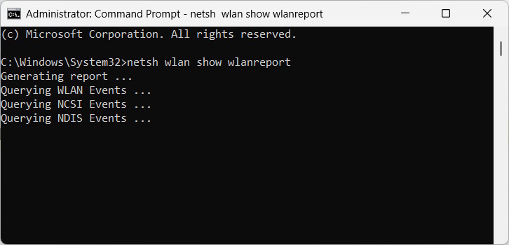 How to create a wireless network report in Windows 11 Picture 1