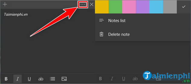 How to create notes on your computer screen using Sticky Notes Picture 7