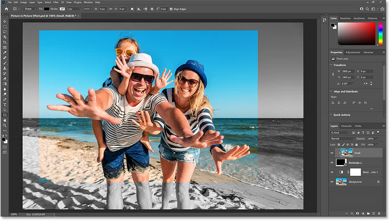 How to create Picture in Picture effect in Photoshop Picture 36