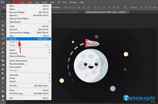 Picture 2 of How to create PNG and JPG images using Photoshop