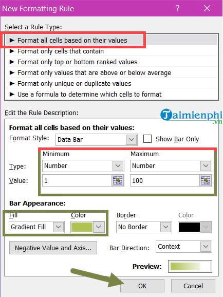 How to create Progress Bar in Excel, conditional progress bar Picture 10