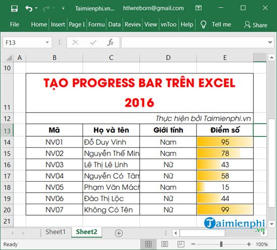 How to create Progress Bar in Excel, conditional progress bar Picture 6