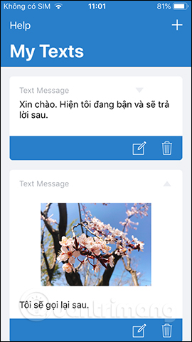 How to Create Quick Messages on iPhone - Create a Template Picture 25