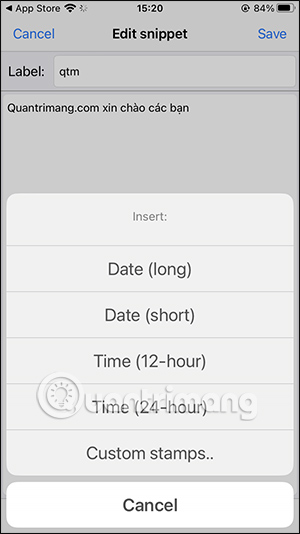 How to Create Quick Messages on iPhone - Create a Template Picture 5
