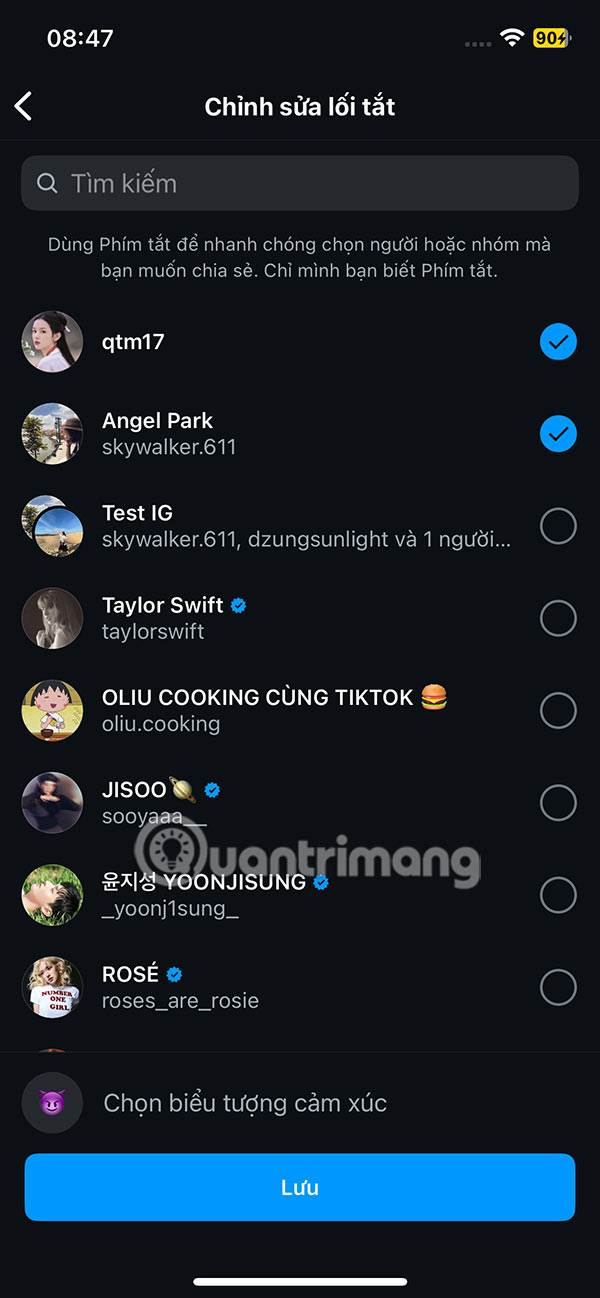 How to create sharing shortcuts on Instagram Picture 12