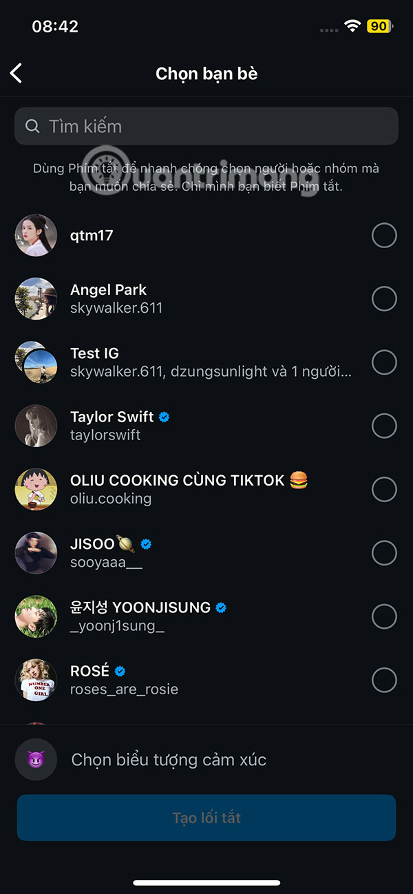 How to create sharing shortcuts on Instagram Picture 3