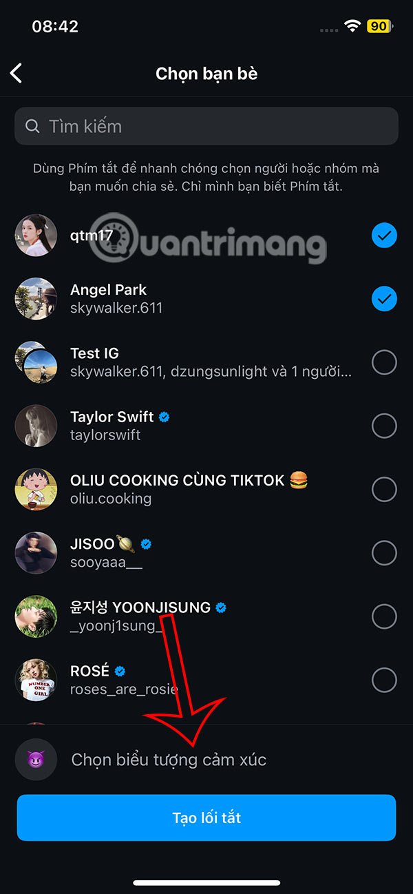 How to create sharing shortcuts on Instagram Picture 4
