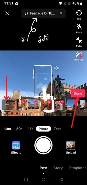 How to create slideshow on TikTok Picture 10