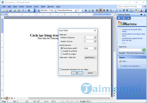 How to create tables in Word on computers Picture 11