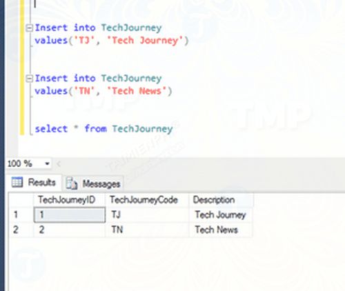 Picture 3 of How to create, validate, and modify the Identity column in Microsoft SQL Server