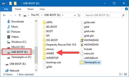 How to create Windows PE, Win mini to fix Windows errors Picture 6