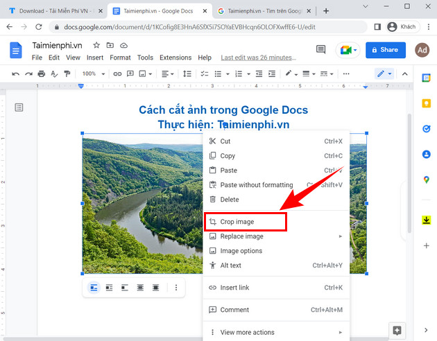 Picture 3 of How to crop images in Google Docs, Google Documents