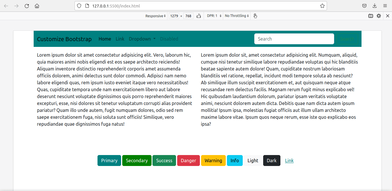 Picture 2 of How to customize Bootstrap with Sass
