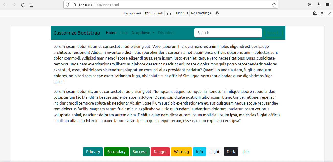 Picture 3 of How to customize Bootstrap with Sass
