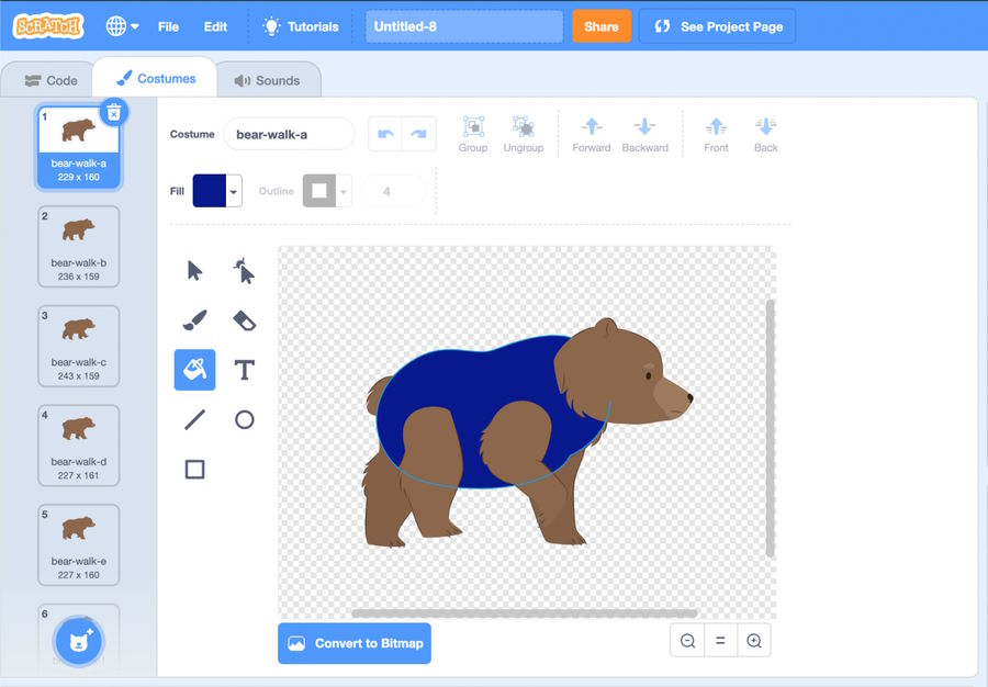 images 2 of How to customize sprites in Scratch