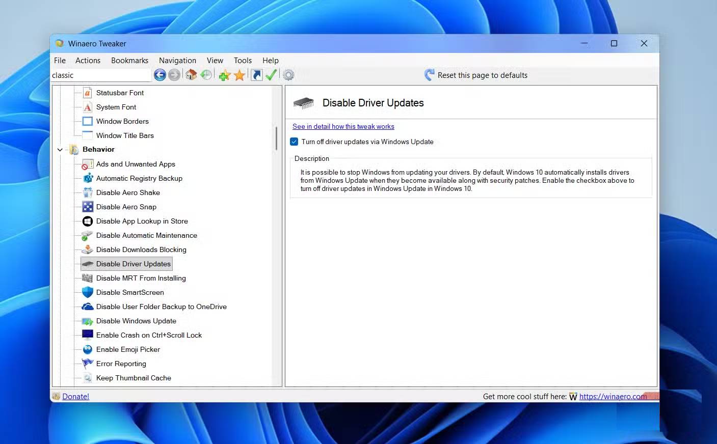How to Customize Windows with Winaero Tweaker - Change Windows Configuration Picture 4