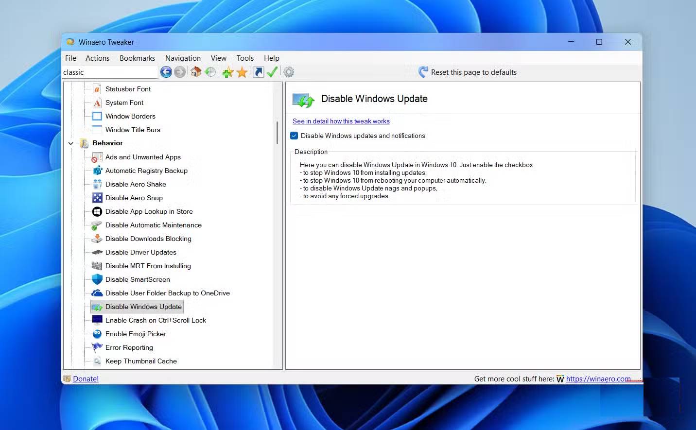 How to Customize Windows with Winaero Tweaker - Change Windows Configuration Picture 5