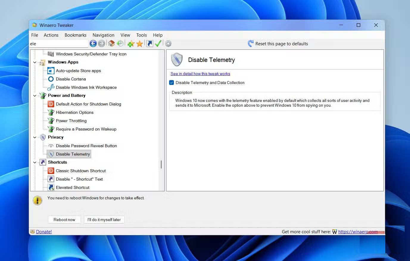 How to Customize Windows with Winaero Tweaker - Change Windows Configuration Picture 8