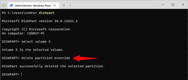 How to delete a partition on Windows hard drive? Picture 10