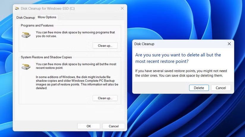 How to delete old Windows restore points to free up space Picture 2
