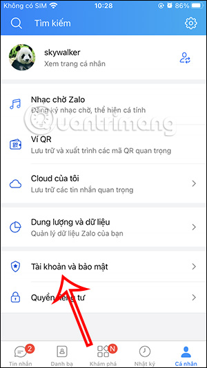 Picture 2 of How to delete a Zalo account on your phone, cancel the deletion of a Zalo account.