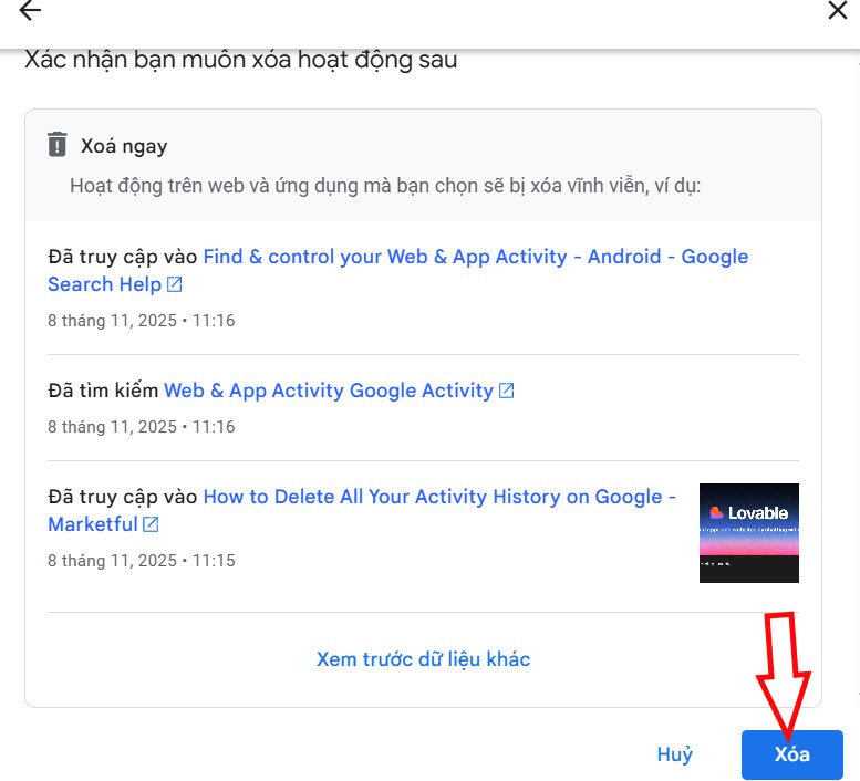 How to Delete All Activity on Google - Increase Your Security on Google Picture 5