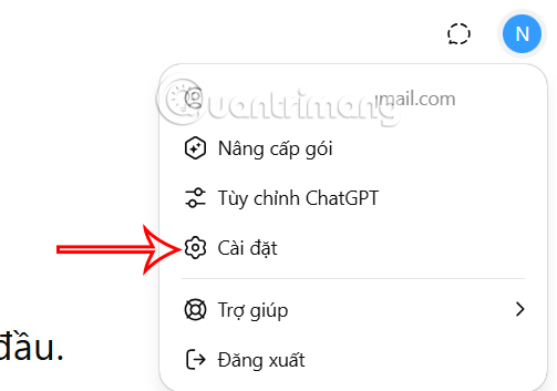 Instructions to delete all ChatGPT chat history on phone, computer Picture 1