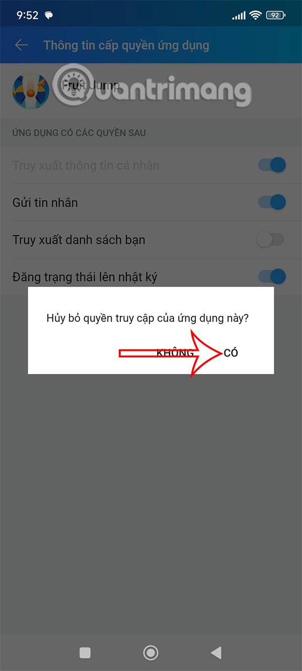 How to delete applications that grant access to Zalo Picture 6