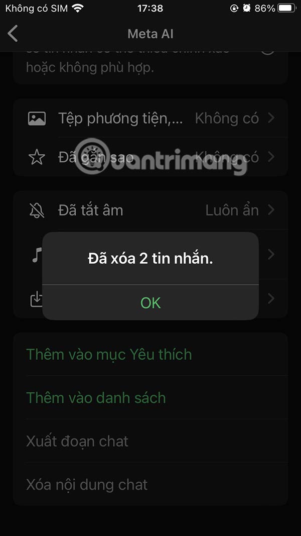 How to delete Meta AI chat history Picture 10