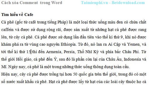 How to delete Comment and Section Break in Word 2013, 2010, 2007, 2003 Picture 4
