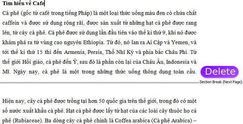 How to delete Comment and Section Break in Word 2013, 2010, 2007, 2003 Picture 8