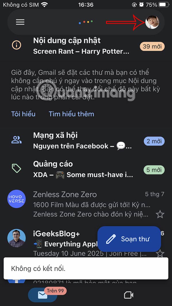 How to delete Gmail account without losing Google account Picture 1