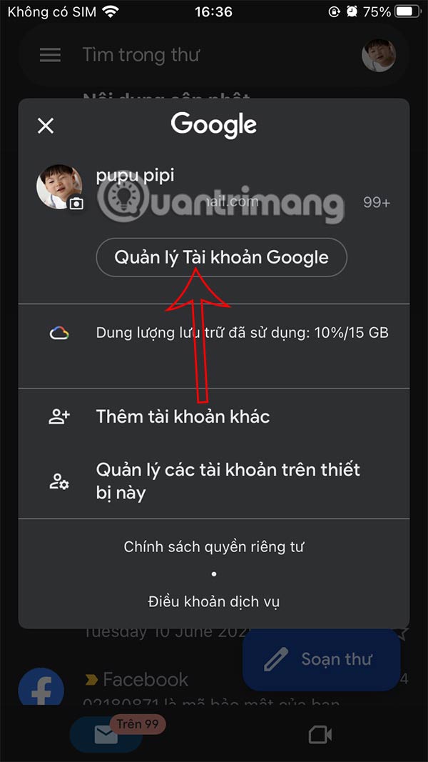 How to delete Gmail account without losing Google account Picture 2