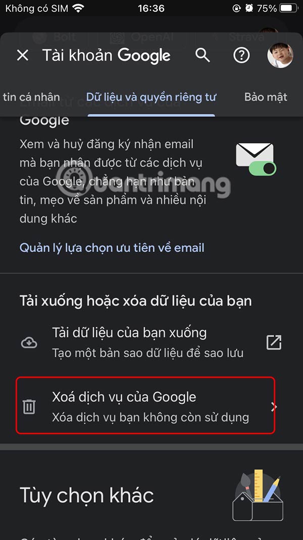 How to delete Gmail account without losing Google account Picture 4