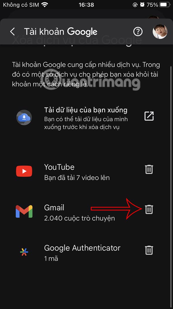 How to delete Gmail account without losing Google account Picture 6