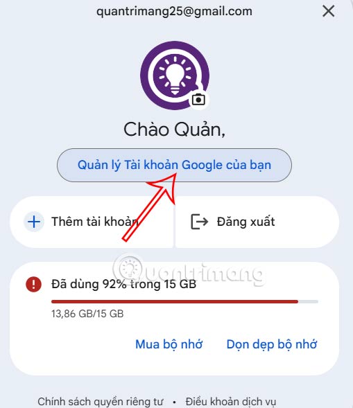 How to delete Gmail account without losing Google account Picture 8