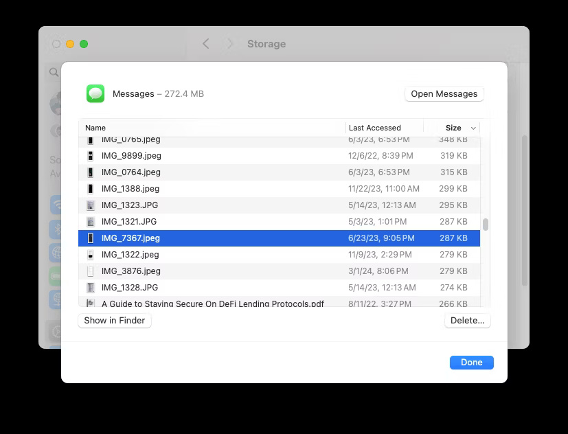 How to delete iMessages on Mac Picture 5