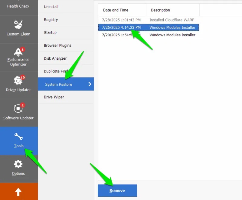 How to delete individual system restore points in Windows Picture 5