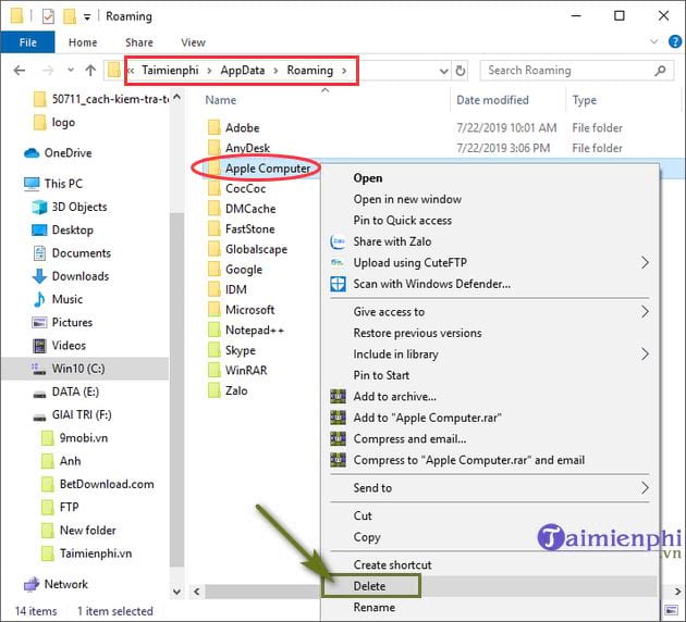 Picture 7 of How to delete iTunes, completely uninstall iTunes from your computer.