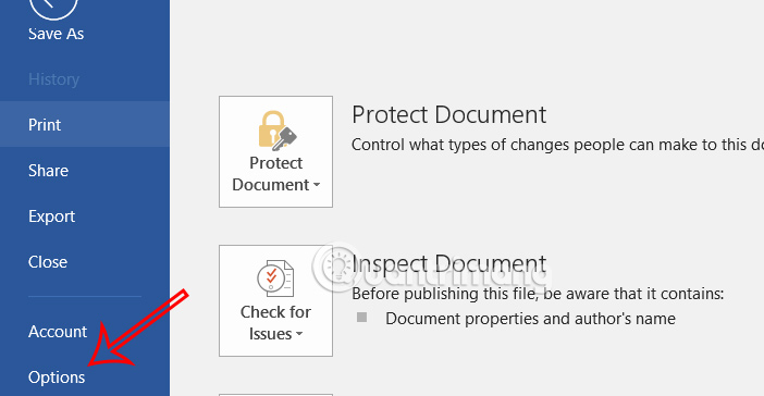 How to remove personal information from a Word document Picture 3