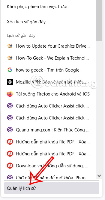 How to delete specific websites from Firefox history Picture 2