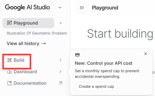 How to design an app to create thumbnail images using Google AI Studio Picture 1