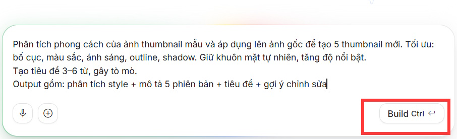How to design an app to create thumbnail images using Google AI Studio Picture 2