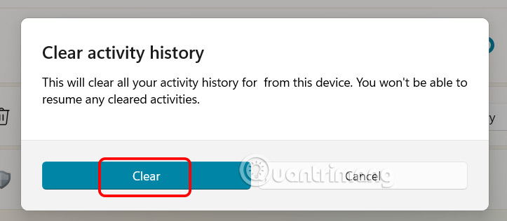 How to disable activity history on Windows 11 Picture 4