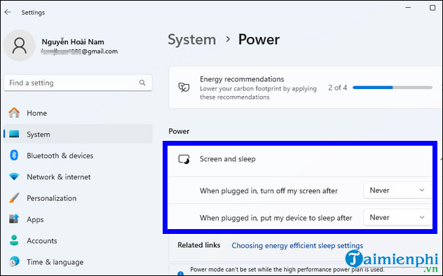 Picture 3 of How to disable automatic screen shutdown on Windows 11/10/8/7