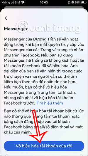 Picture 13 of How to disable Facebook but still use Messenger